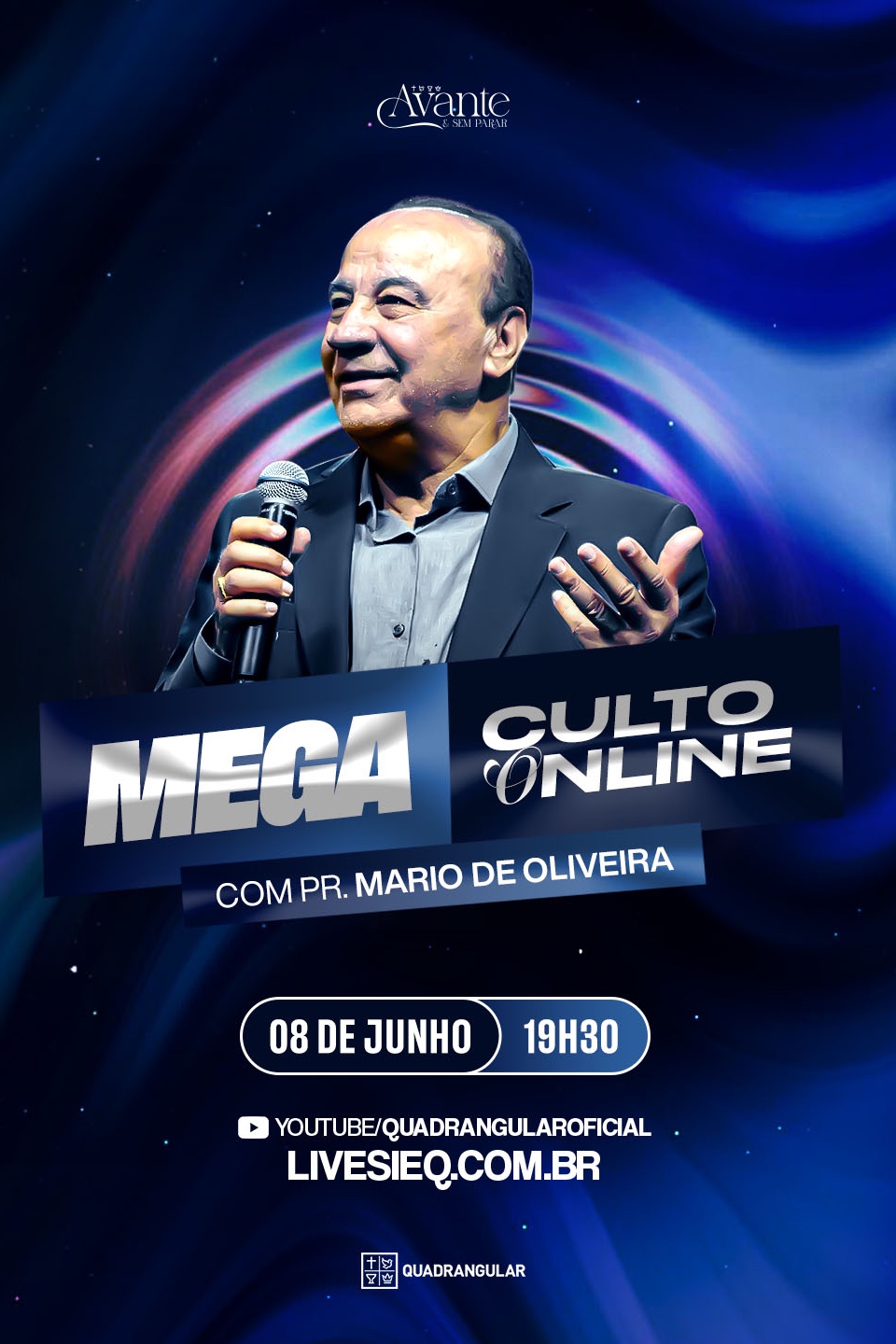 Mega Culto Online | 08 de Junho 2026 - 19h30